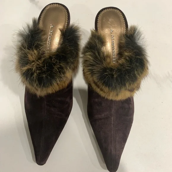 A. Marinelli leather sole brown suede shoes - Picture 3 of 7